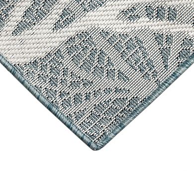 Liora Manne Carmel Reef Border Indoor Outdoor Area Rug