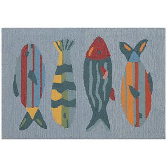 Liora Manne Frontporch Fishes Indoor Outdoor Mat