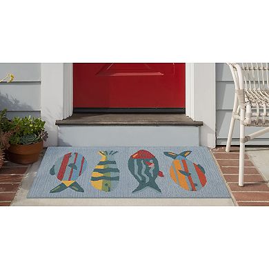 Liora Manne Frontporch Fishes Indoor Outdoor Mat