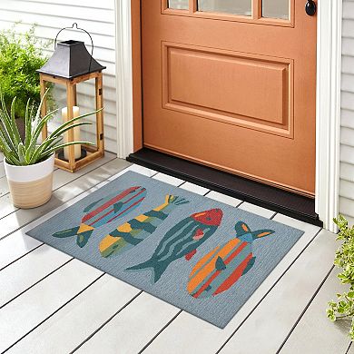 Liora Manne Frontporch Fishes Indoor Outdoor Mat