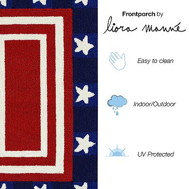 Liora Manne Frontporch Patriotic Pendant Indoor Outdoor Mat
