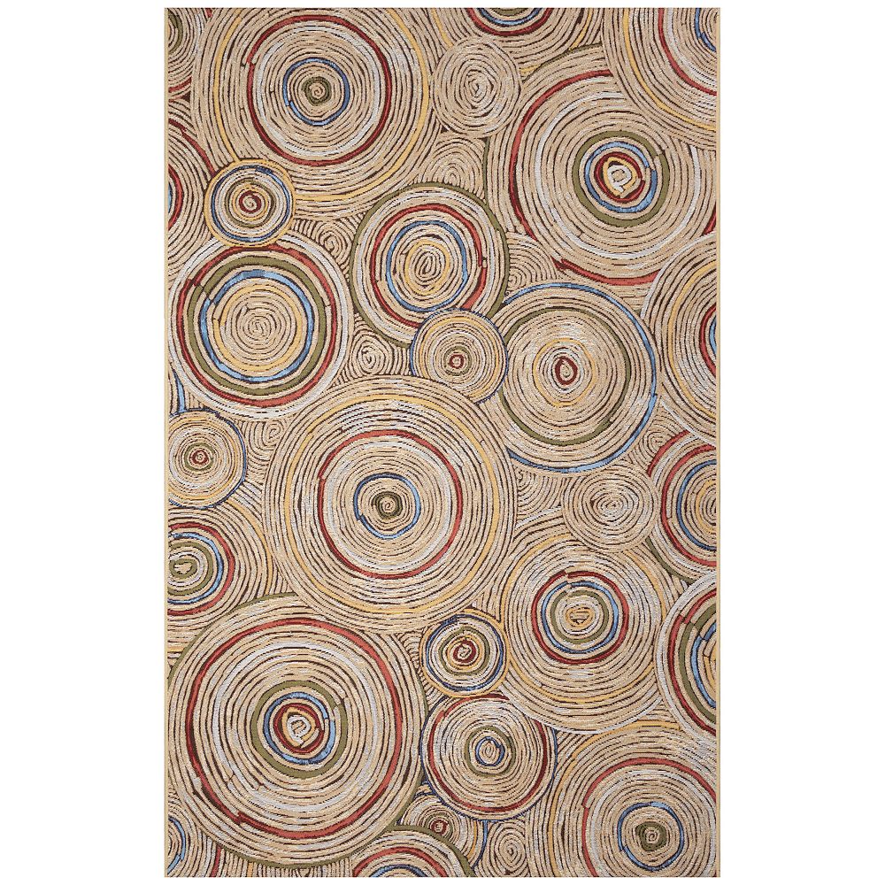 Liora Manne Marina Basket Circles Indoor Outdoor Area Rug