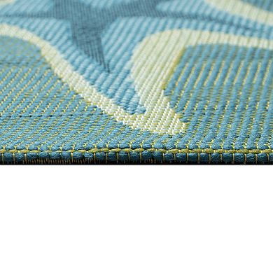 Liora Manne Marina Starfish Song Indoor Outdoor Area Rug