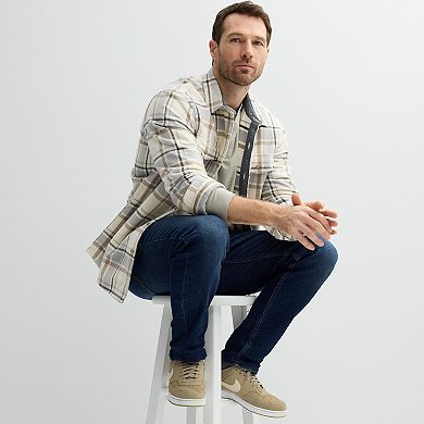 Men's Sonoma Goods For Life® Heavyweight Flannel Long Sleeve Button-Down Shirt