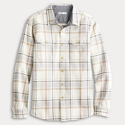 Men's Sonoma Goods For Life® Heavyweight Flannel Long Sleeve Button-Down Shirt Men's Sonoma Goods For Life® Heavyweight Flannel Long Sleeve Button-Down Shirt