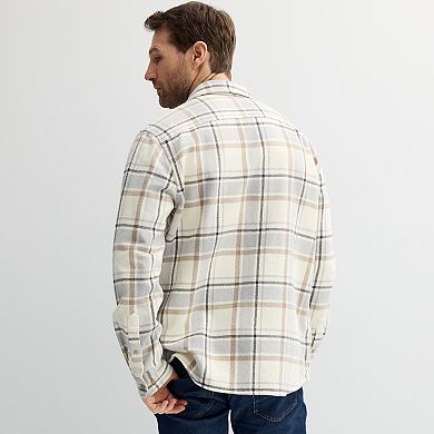 Men's Sonoma Goods For Life® Heavyweight Flannel Long Sleeve Button-Down Shirt
