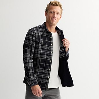 Men's Sonoma Goods For Life® Heavyweight Flannel Long Sleeve Button-Down Shirt