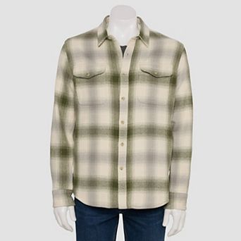 Men's Sonoma Goods For Life® Heavyweight Flannel Long Sleeve Button-Down Shirt