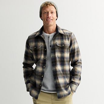Men's Sonoma Goods For Life® Heavyweight Flannel Long Sleeve Button-Down Shirt
