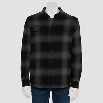 Men's Sonoma Goods For Life® Heavyweight Flannel Long Sleeve Button-Down Shirt