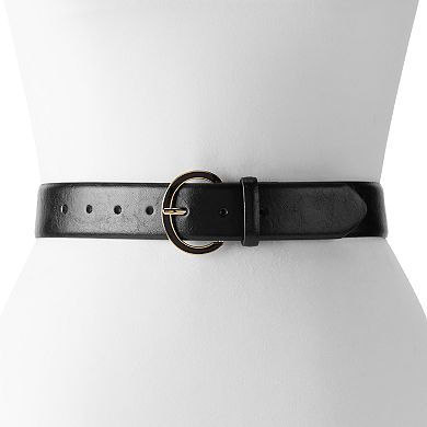 Women's Nine West Enamel Inlay Buckle Pant Belt