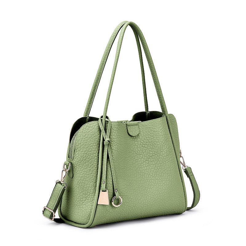 Mellow World Sandi 3-Compartment Shoulder Bag, Pastel Green