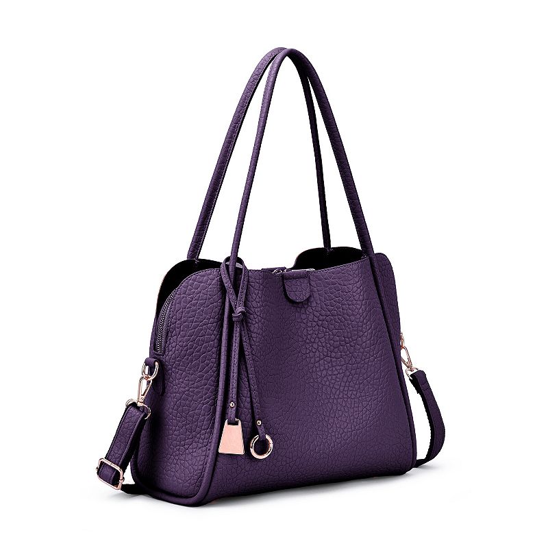 Mellow World Sandi 3-Compartment Shoulder Bag, Purple