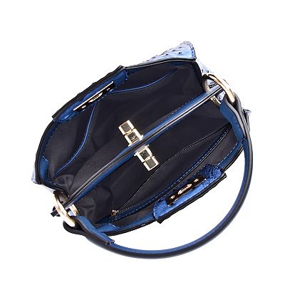 Mellow World Ozzie Ostrich Embossed 2-Compartment Crossbody Bag