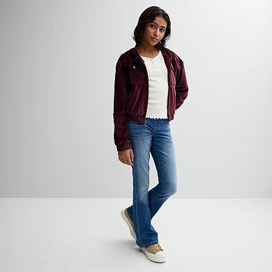 Girls 6-20 SO® Cozy Cord Bomber Jacket in Regular & Plus Size