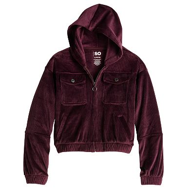 Girls 6-20 SO® Cozy Cord Bomber Jacket in Regular & Plus Size