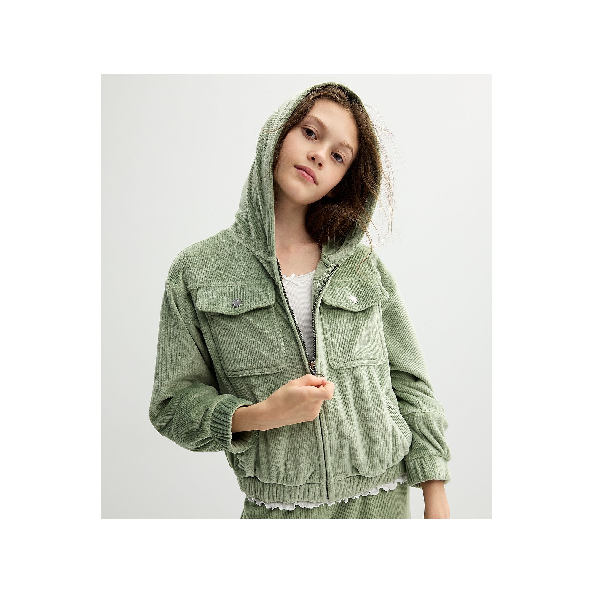Girls 6-20 SO® Cozy Cord Bomber Jacket in Regular & Plus Size, Girls, Siz