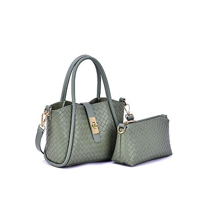 Mellow World Michelle Woven Embossed Crossbody Bag