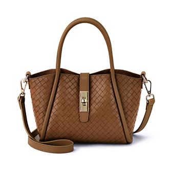 Mellow World Michelle Woven Embossed Crossbody Bag
