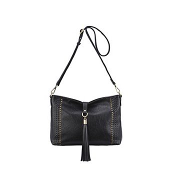 Mellow World Raven Whipstitch & Studded Crossbody Bag