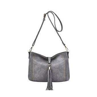 Mellow World Raven Whipstitch & Studded Crossbody Bag