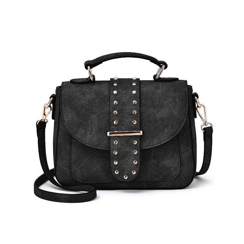 Mellow World Emmie Denim Washed Crossbody Bag, Black