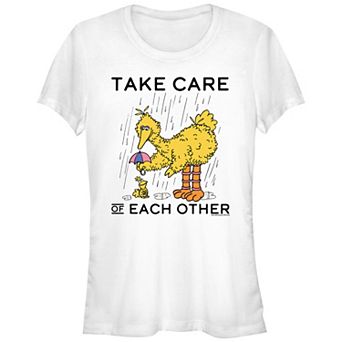 Juniors' Sesame Street Take Care Of Each Other Graphic Tee