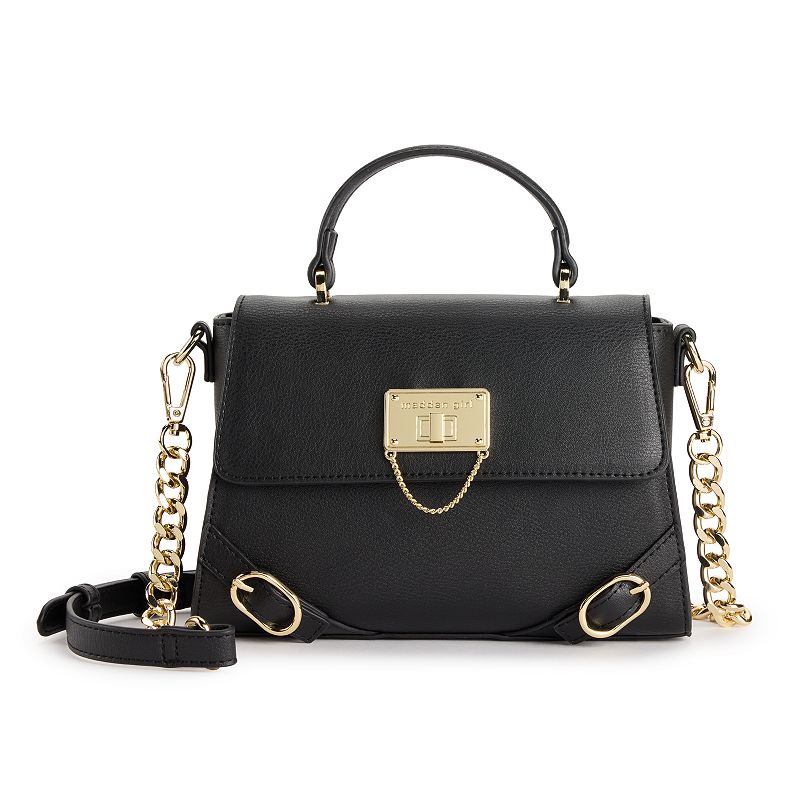 madden girl Top Handle Crossbody Bag, Black