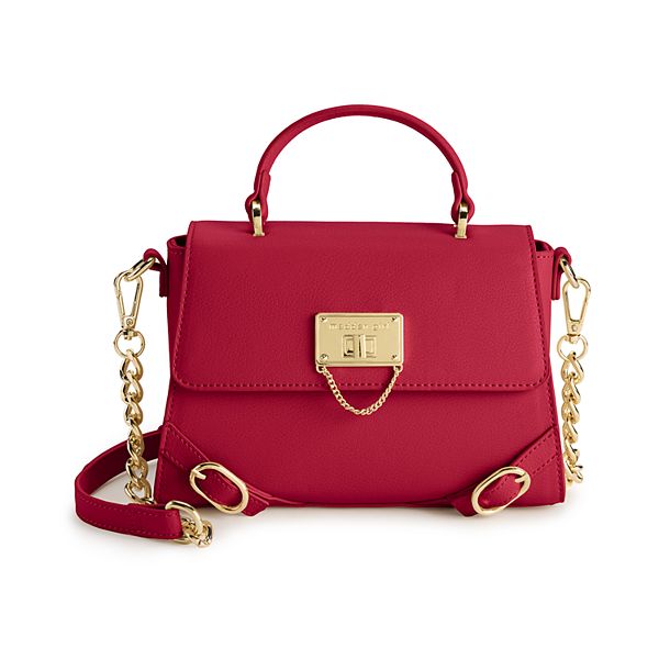Madden Girl Top Handle Crossbody Bag Maroon