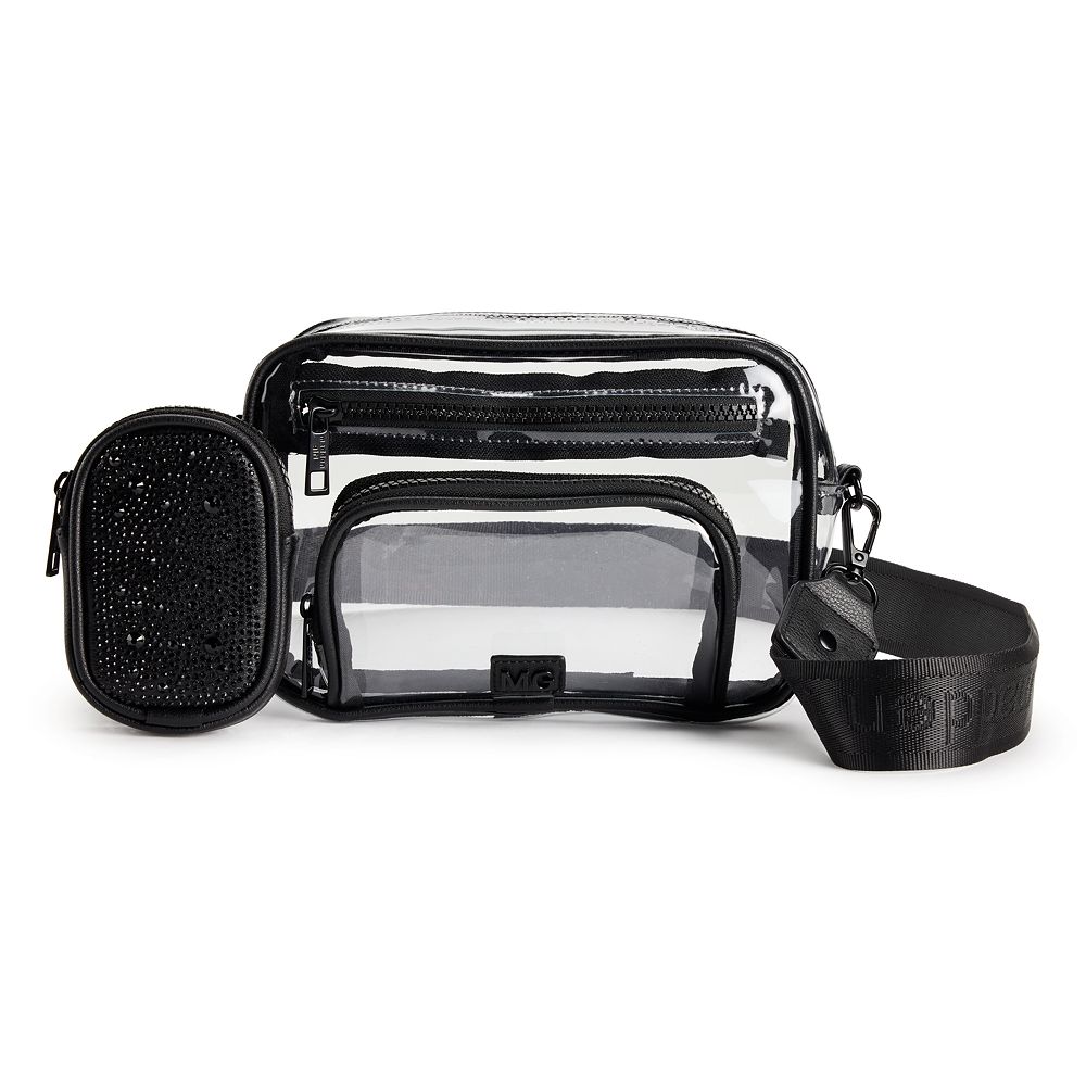 NWT Madden Girl Clear x Black Mini Crossbody Bag NWB Madden Girl Black 2 Piece Mini Top Handle Crossbody  main image 4