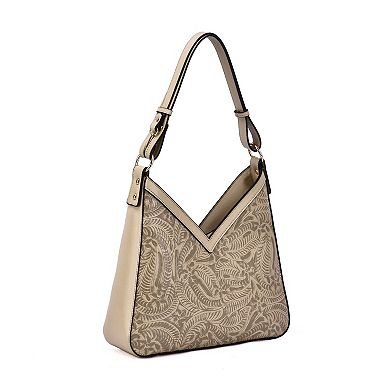 Mellow World Celis Embossed Shoulder Bag with Adjustable Strap