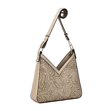 Mellow World Celis Embossed Shoulder Bag with Adjustable Strap