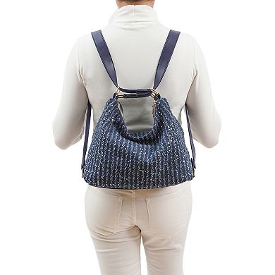 Mellow World Alvin Dual Compartment Convertible Shoulder Bag Backpack