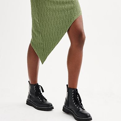 Juniors' eyeshadow Asymmetrical Body Con Dress