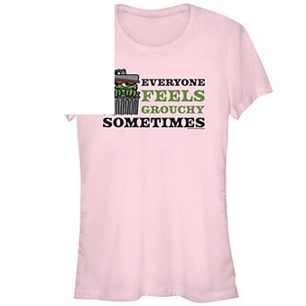 Juniors' Sesame Street Everyone Feels Grouchy Sometimes Graphic Tee