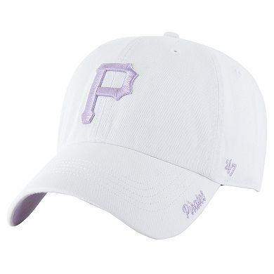 Women's '47 White Pittsburgh Pirates Ballpark Clean Up Adjustable Hat