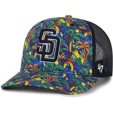Youth '47 Navy San Diego Padres Jungle Gym Adjustable Trucker Hat