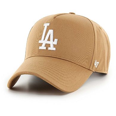 Men's '47 Khaki Los Angeles Dodgers Ballpark MVP A-Frame Adjustable Hat