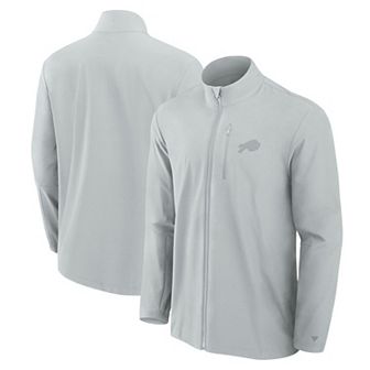 Men's Fanatics Signature Gray Buffalo Bills Front Office Woven Full-Zip Jacket