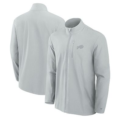 Men's Fanatics Gray Buffalo Bills Front Office Woven Full-Zip Jacket
