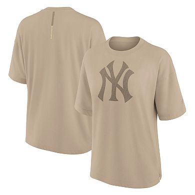 Women's Fanatics Signature Khaki New York Yankees Elements Oversized T-Shirt