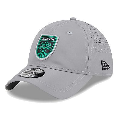Men's New Era Gray Austin FC Active 9TWENTY Adjustable Hat