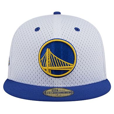 Men's New Era White/Royal Golden State Warriors Throwback 2Tone 59FIFTY Fitted Hat