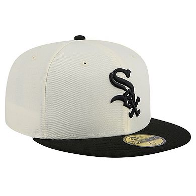 Men's New Era White Chicago White Sox Evergreen Chrome 59FIFTY Fitted Hat