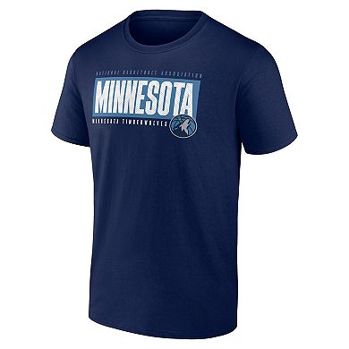 Men's Fanatics Branded Navy Minnesota Timberwolves Box Out T-Shirt