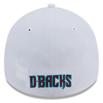 Men's New Era White Arizona Diamondbacks Evergreen 39THIRTY Flex Hat