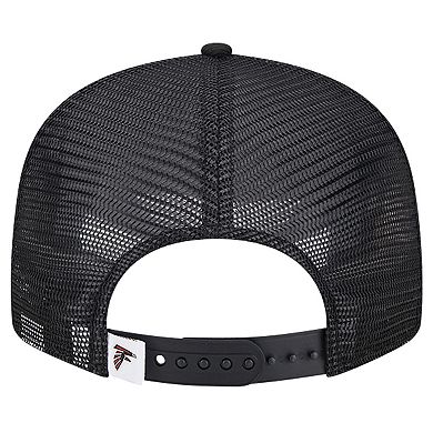 Men's New Era Black Atlanta Falcons Main Trucker 9FIFTY Snapback Hat