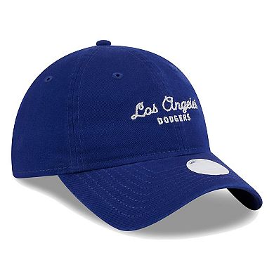 Women's New Era Royal Los Angeles Dodgers Script 9TWENTY Adjustable Hat