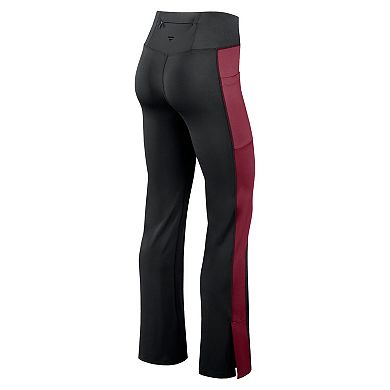Women's Fanatics Black Arizona Cardinals Studio Fitted Flared Leggings