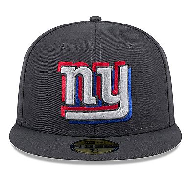 Men's New Era  Graphite New York Giants Official 2024 NFL Draft On Stage 59FIFTY Fitted Hat